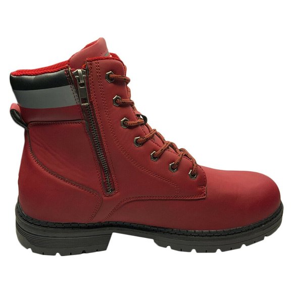 NWT ECKO UNLTD AUTHENTIC MEN'S RED CASUAL HIKING BOOTS SHOES SIZE 9.5 - Picture 5 of 6